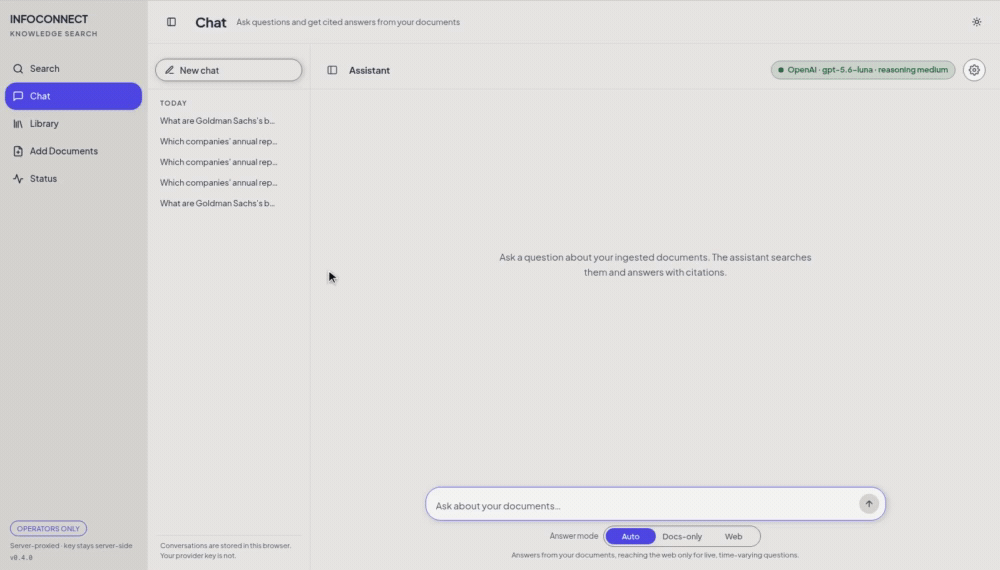 Web chat performs a web pass with cited public sources